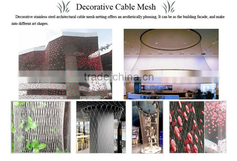 High Quality Good Price stainless steel wire rope mesh net