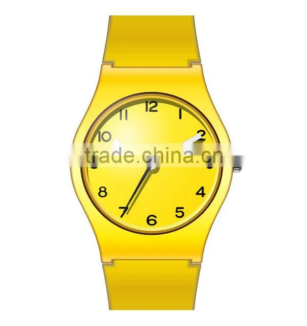 2015 silicon comfortable wear watch made in china factory