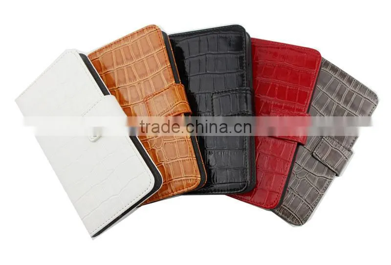 Mobile phone leather case for S5, Funny mobile phone leather case with stand, Ultra-thin crocodile mobile phone leather case