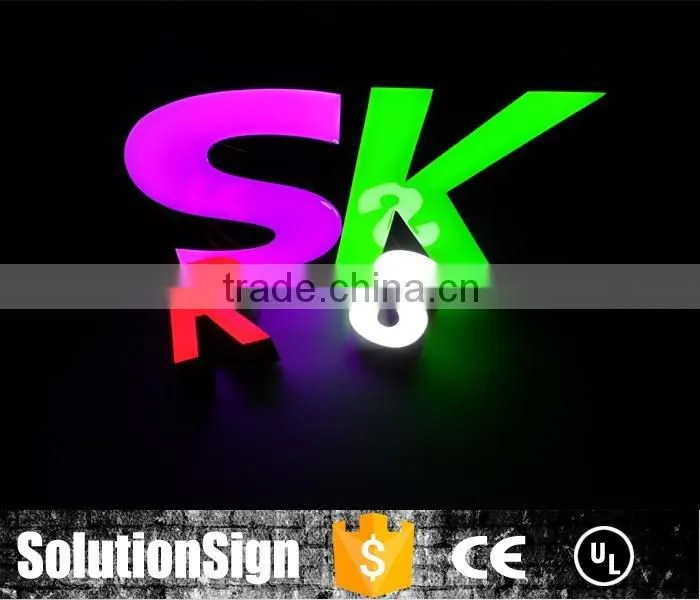 hot sale led illuminate fabricated acrylic alphabet letter