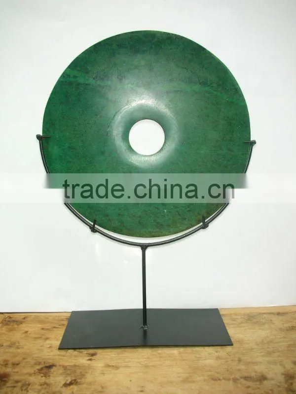 Chinese antique carved jade stool