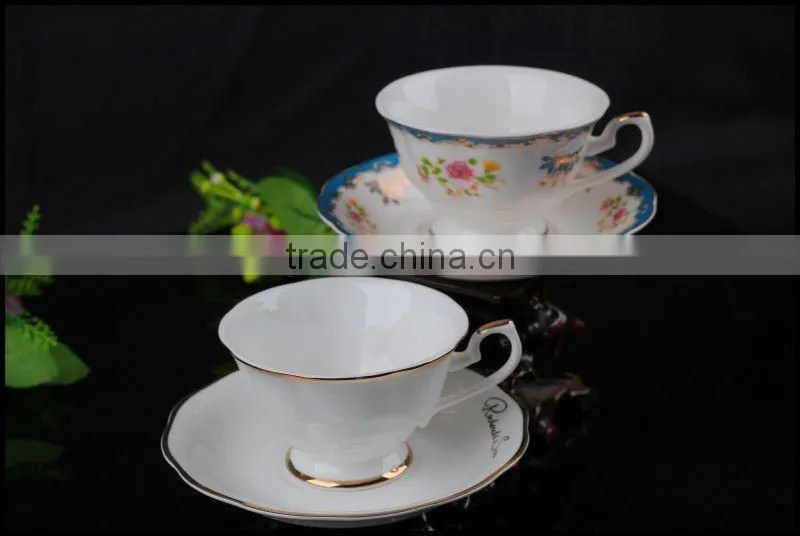 High-grade Romantic colourful handpaingting porcelain coffee cup with beautiful design