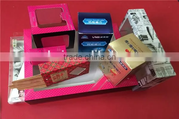 factory price pvc window paper package box for cosmetic