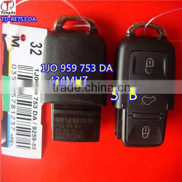 Tongda TD-OR 753N,1KO 753N V5 433mhz for original VW 3 button remote control