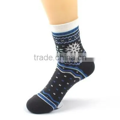 Lady jacquard dress knitted sock
