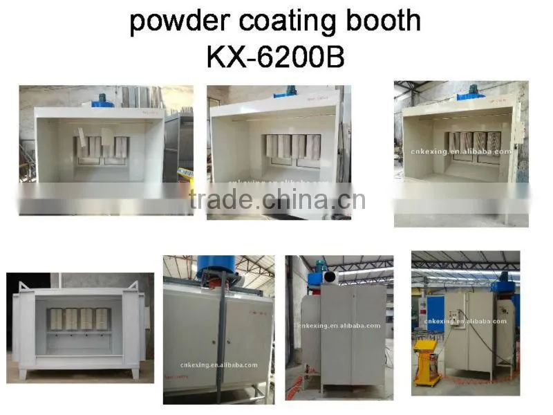 Manual powder coating booth