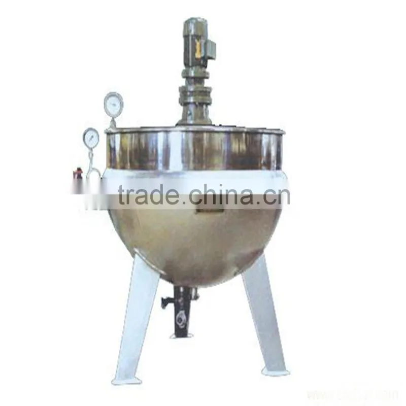 electric gas steam heating tilting mixer jacket cooking kettle pot/food processor
