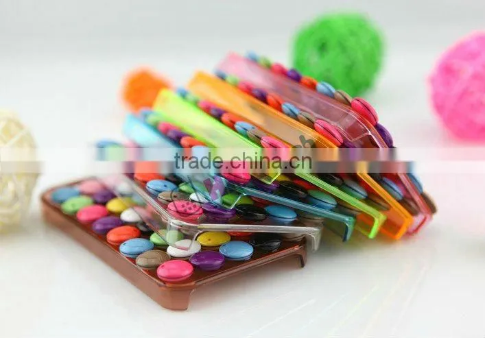 chocolate bean plastic back cover case for apple iphone 4 4S 4G