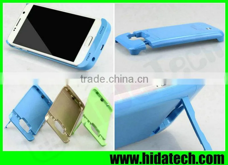 4200mah Colorful Battery Charger Case for Samsung Galaxy S6 Battery Pack