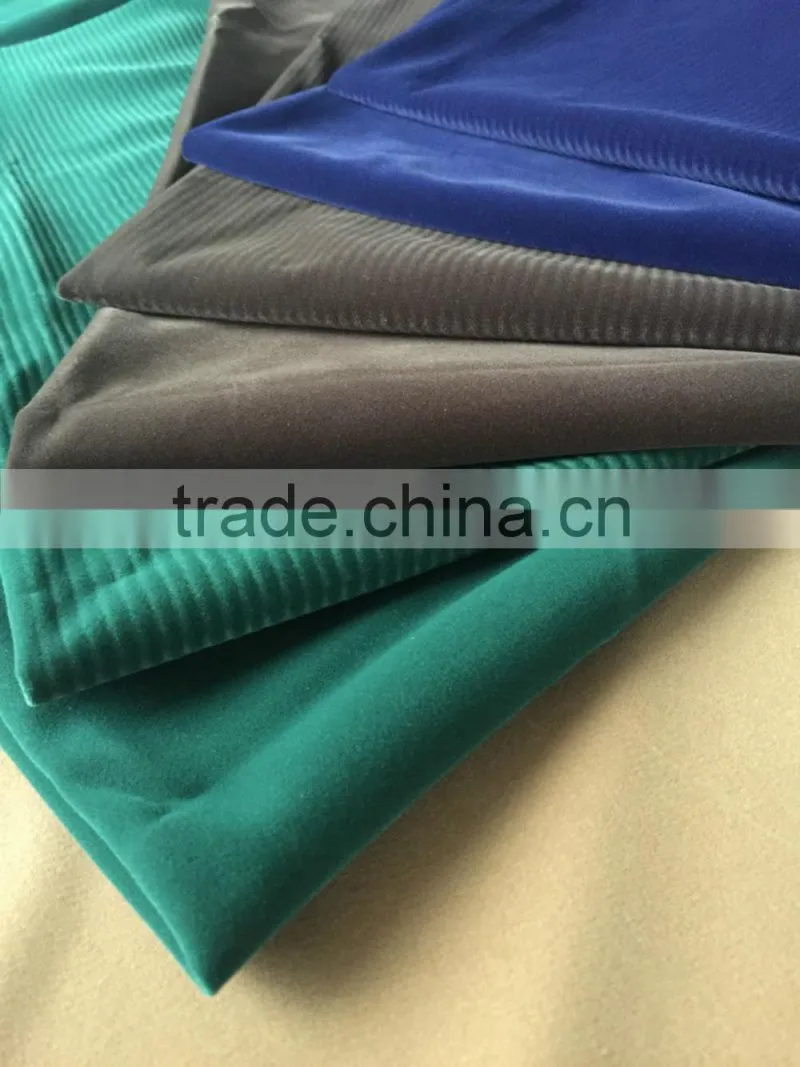 knitted polyester flock fabric for cloth