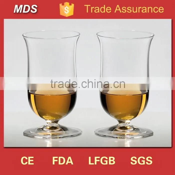 Glassware single malt whisky glass cup with stem