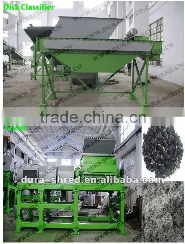 used tire cutting machine in tire recycling machinery