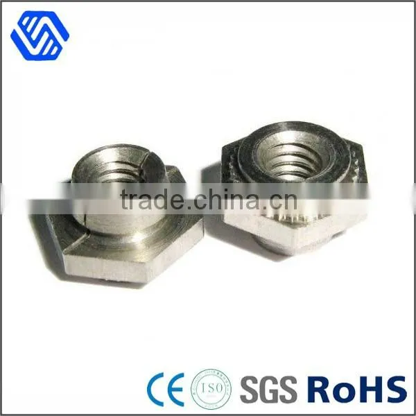 hex socket anti theft nut nickel plated nuts slotted custom made wheel nut