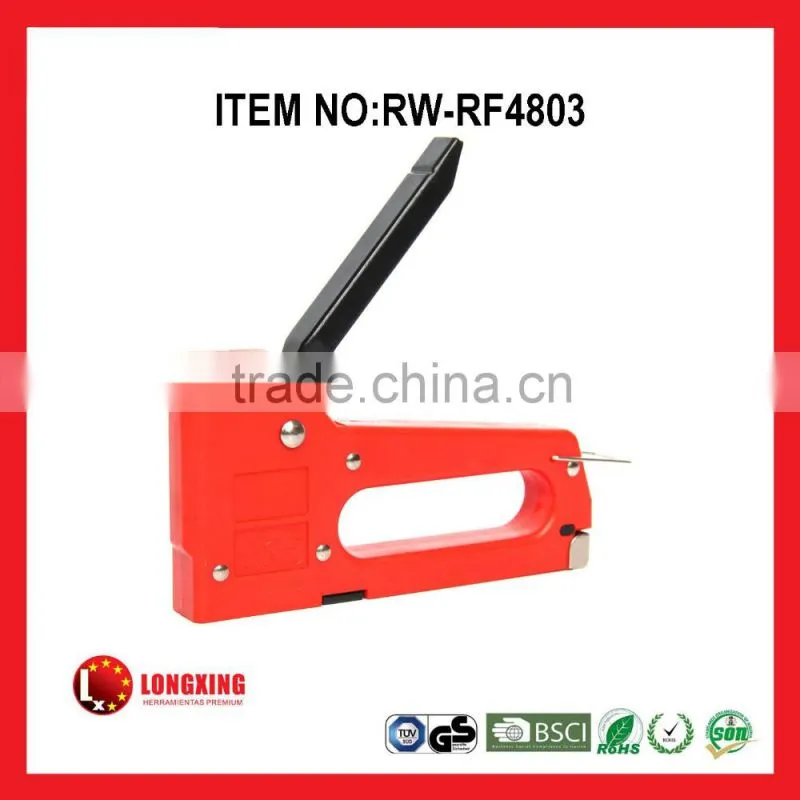 Factory Supply High Quality plastic stapler manual staple gun ,nail gun