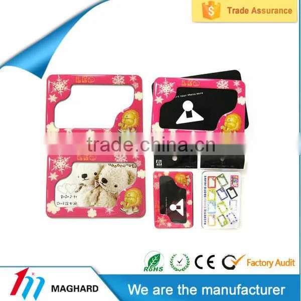 China factory directly supply custom souvenir magnetic epoxy photo frame