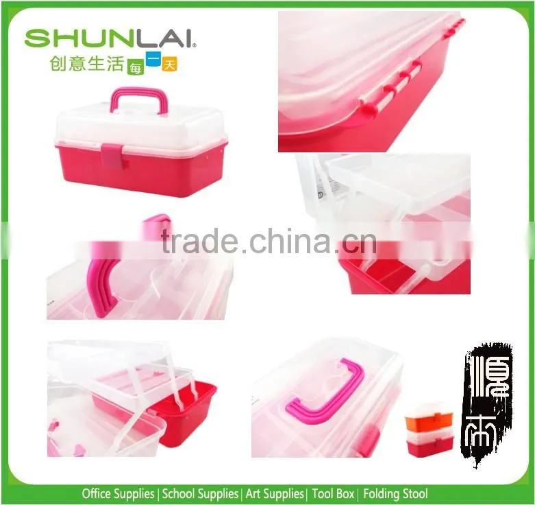 3 Layer Nail lady Plastic Jewelry Box,storage box