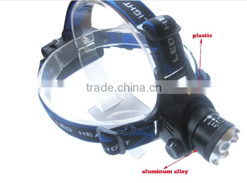 high power 1000 lumen rechargeable xml t6 led headlamp