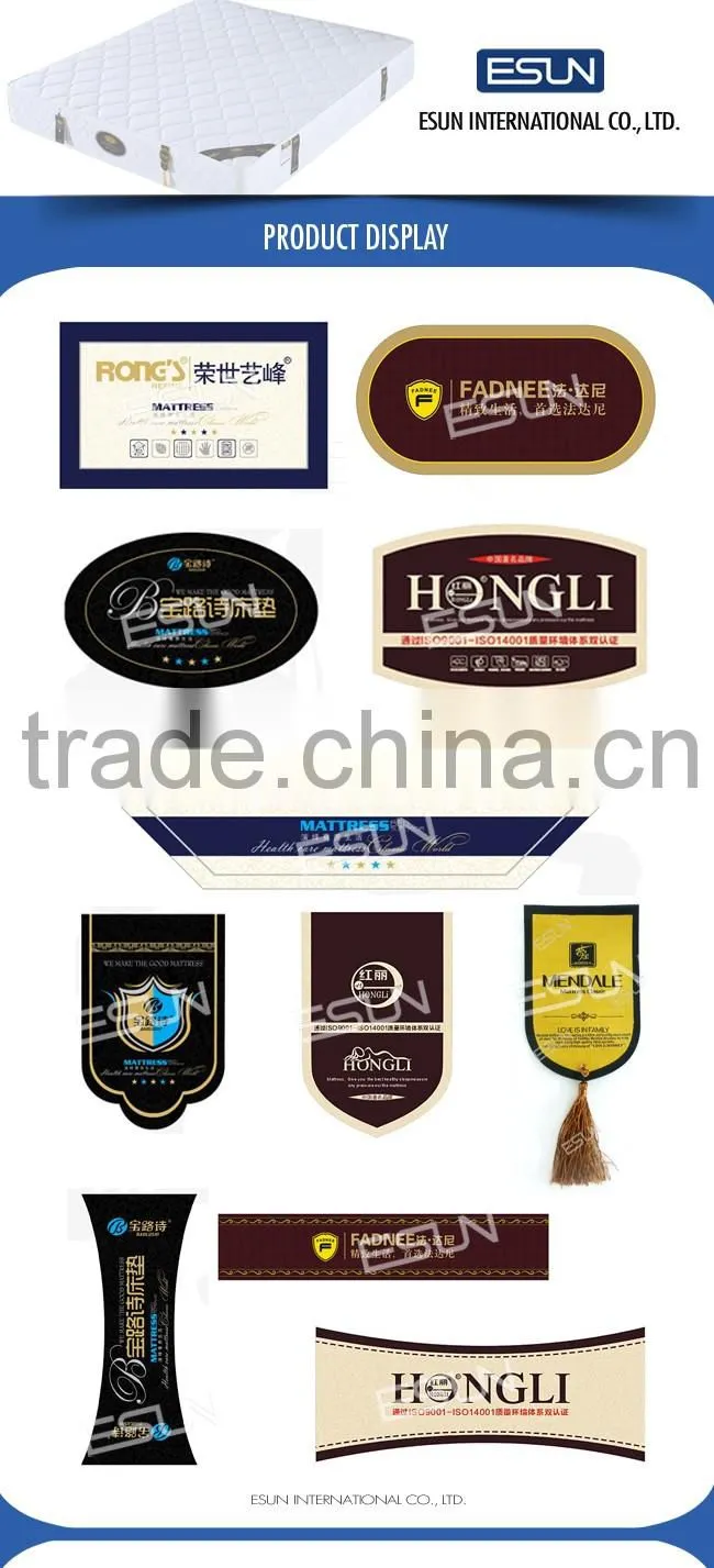 High Quality Mattress Woven Label