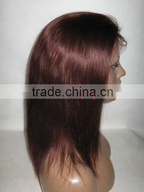 Instock Indian remy RED lace front wig