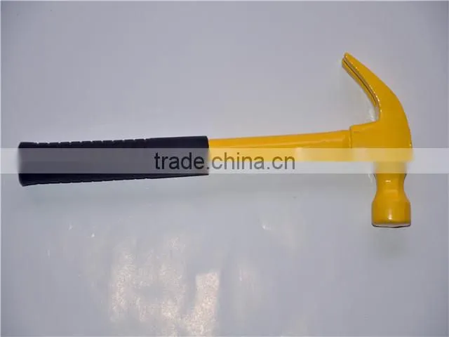 Chinese steel claw hammer with rubber handle