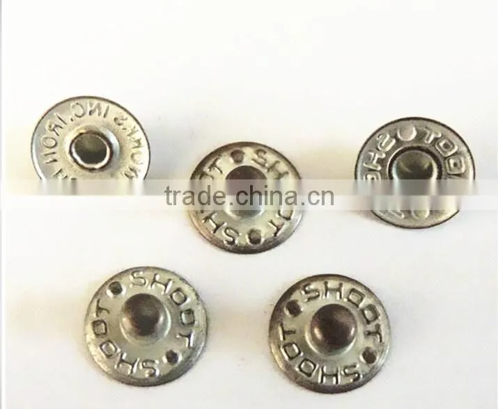 Sedex Audited Factory Metal Jeans Button For Jacket and Jeans Clothes