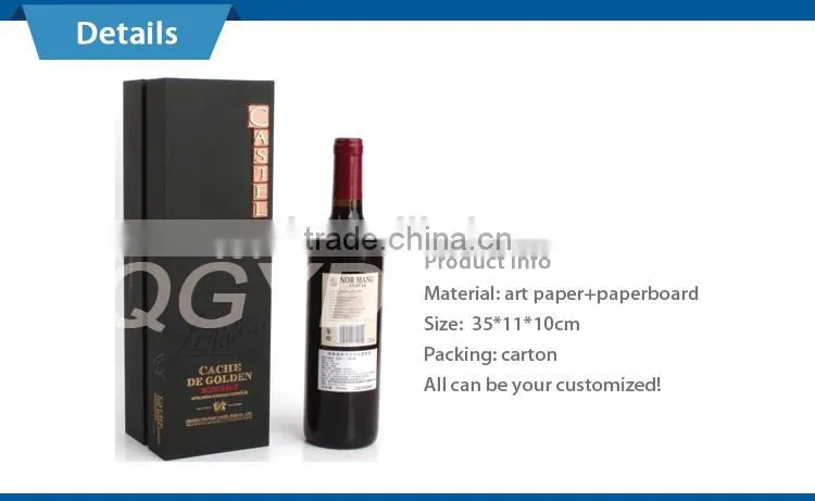 manufacturer custom wine bottle carton box