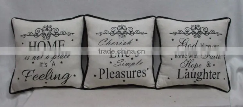 Square Vintage Throw Pillow Case Shell Decorative Cushion Cover Pillowcase (Home)