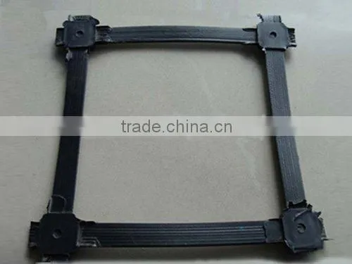 (Factory)50KN--50KN,50mx6m,Low Elongation Steel--Plastic Geogrid