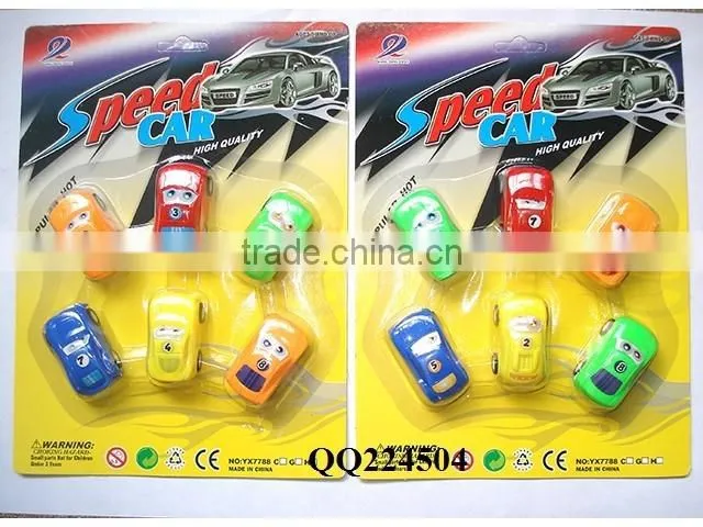 2016 6PCS Plastic mini Car Pull Back Car Promotional Gifts Small Toy Car Mini toy car