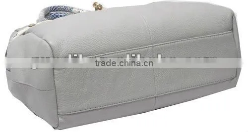 2012 lady snake leather handbags in factory price and name brand