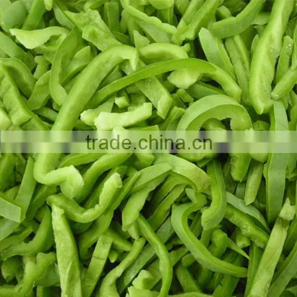 High Quality Frozen Iqf Greenbell Pepper Sliced Diced