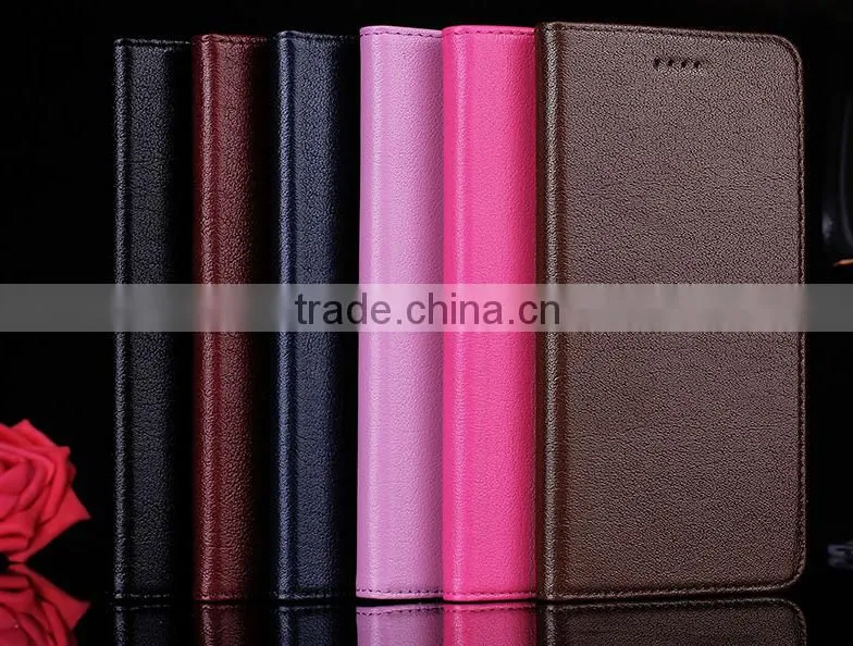 2015 Wholesale Phone Case For Business Men Plain Leather Case For iPhone 6