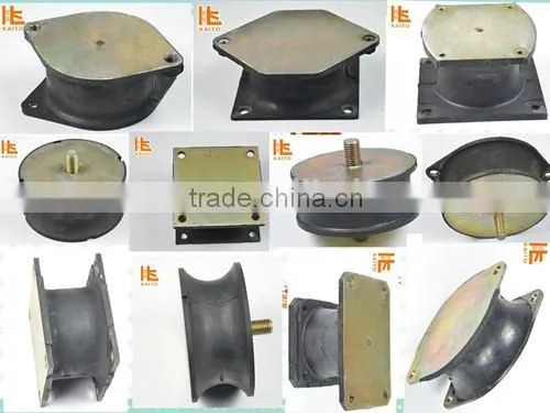 Rubber buffer for road roller
