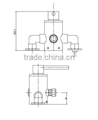 Single Lever Shower Mixer Sequential Thermostatic Shower Valve