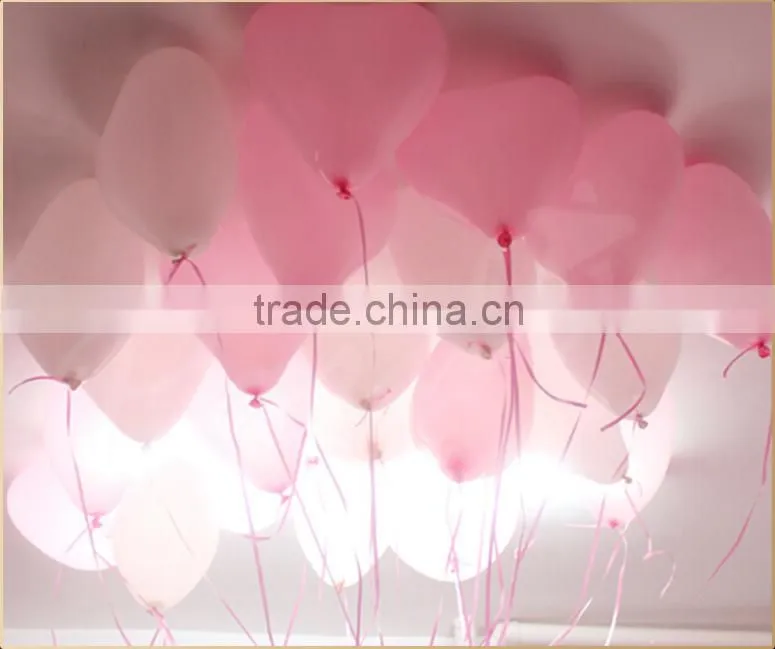 Customize logo printed heart shape natural latex balloons