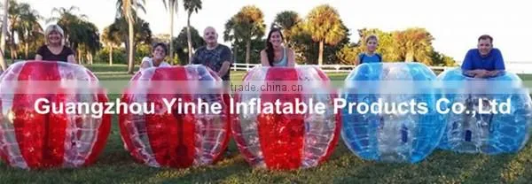 2016 hot sale inflatable bubble loopyball/bubble soccer/bubble football