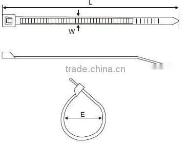 Heat stabilized nylon cable tie ,high temperature resistant cable tie
