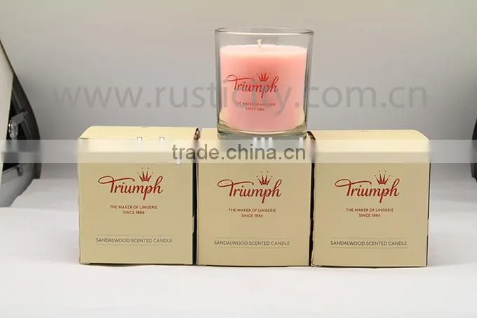 Eco-friendly pillar shape candle in glass jar
