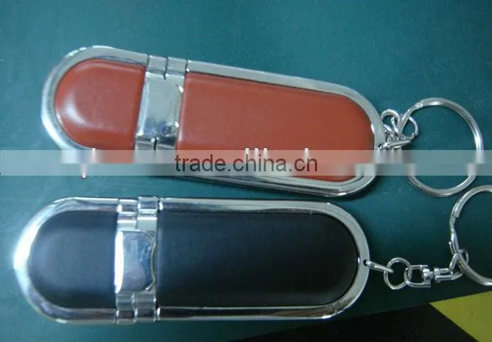 leather case 1GB usb flash