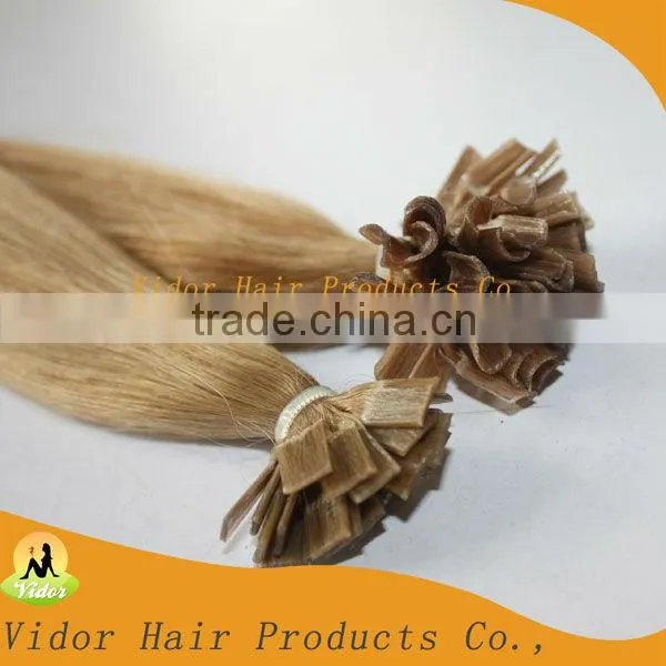 20inch Indian Double Drawn Nail Tip Remy Hair Extension