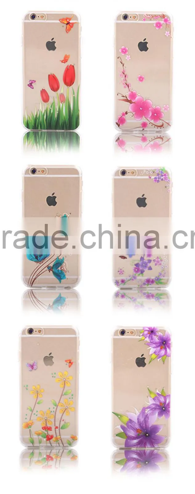 2016 fashion Luxury phone case with diamond for iPhone6 6s mobile phone cove cases