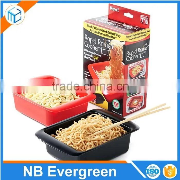 Microwave Plastic Cereal Milk Salad Bowl Noodles Rapid Ramen Cooker