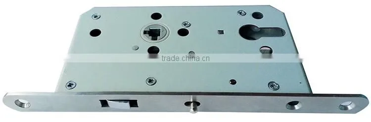 High security stainless steel sliding door lock, sliding door hook lock width fire proof mortise lock body