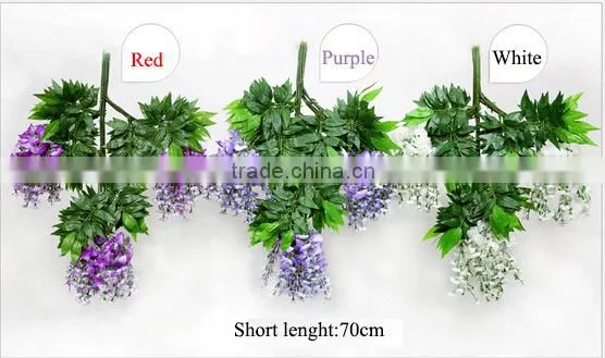 wedding decoration artificial fabric orchid flowers wisteria