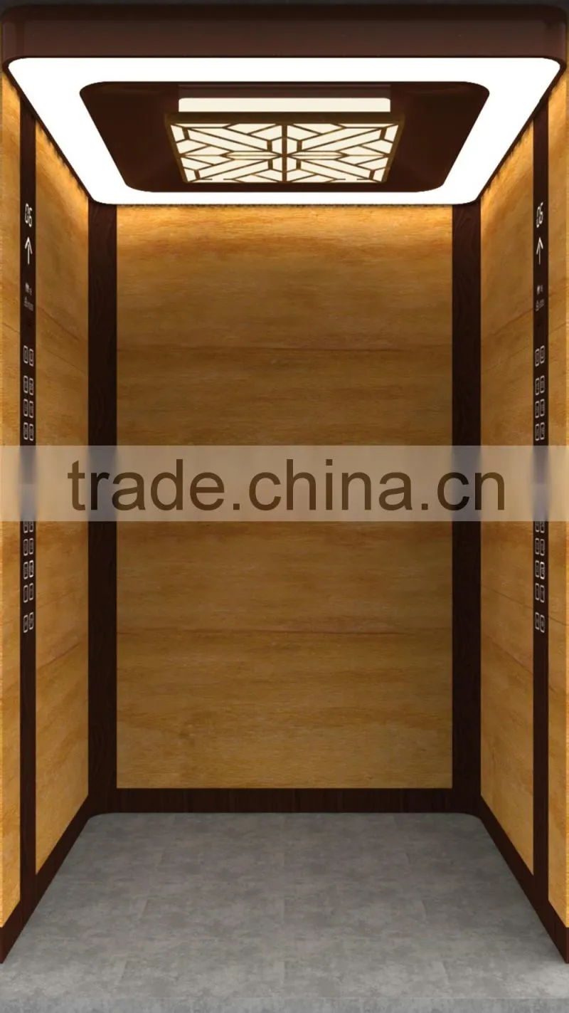 Hair line stainless steel Passenger/Home/Recidential lifts/elevator manufacture