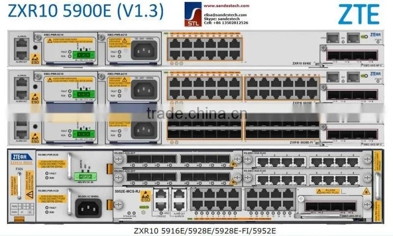 ZTE RS-59EC-2XG-SFP+/C, 2-port 10GE optical interface clock extension card ZTE ZXR10 5900E 5950-H 5960 5916E 5928E 5952E