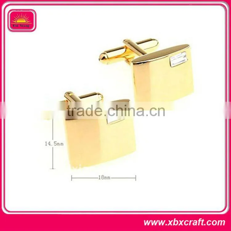 Wholesale gold stainless steel cufflink
