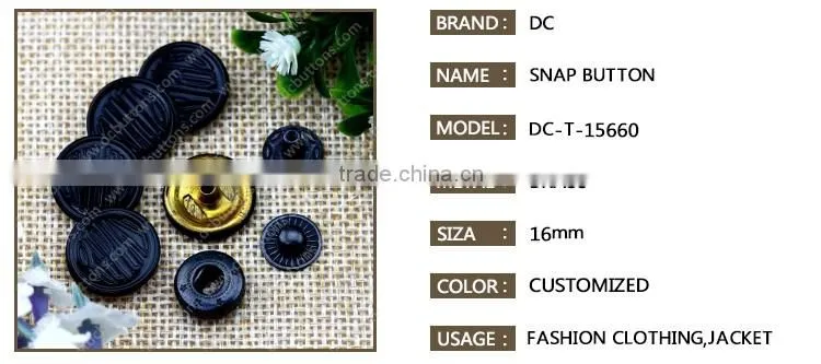Nickel-Free,Eco-Friendly, press metal snap button for leather bracelet