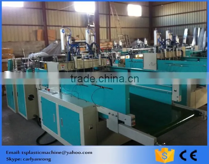 Automatic polythene vest bag making machine