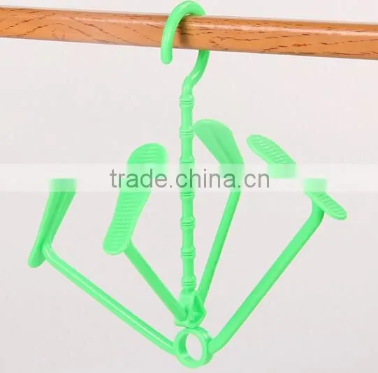 Space-saving Hook Hanger Clothes Shoes Organizer Magic Clothing Rack Portable Folding